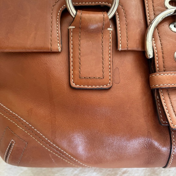Vintage Coach Soho Hampton Satchel Leather Handbag - Picture 7 of 16